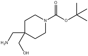 1-Boc-4-aMinoMethyl-4-hydroxyMethylpiperidine Struktur