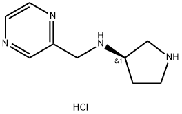 Pyrazin-2-ylMethyl-(R)-pyrrolidin-3-yl-aMine hydrochloride Struktur