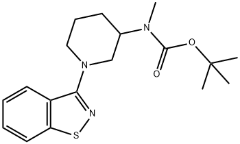 (1-Benzo[d]isothiazol-3-yl-piperidin-3-yl)-Methyl-carbaMic acid tert-butyl ester Struktur