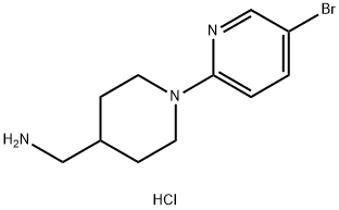 C-(5'-BroMo-3,4,5,6-tetrahydro-2H-[1,2']bipyridinyl-4-yl)-MethylaMine hydrochloride Struktur