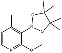 2-Methoxy-4-Methyl-3-(4,4,5,5-tetraMethyl-1,3,2-dioxaborolan-2-yl)pyridine Struktur