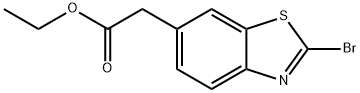 (2-BroMo-benzothiazol-6-yl)-acetic acid ethyl ester Struktur