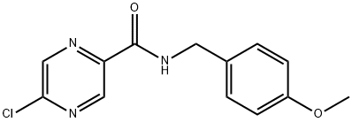 5-Chloro-N-(4-Methoxybenzyl)pyrazine-2-carboxaMide Struktur