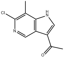 3-Acetyl-6-chloro-7-Methyl-5-azaindole Struktur