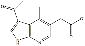 3-Acetyl-4-Methyl-7-azaindole-5-Methyl carboxylate Struktur