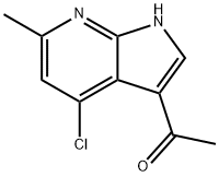 3-Acetyl-6-chloro-4-Methyl-7-azaindole Struktur