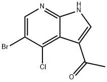 3-Acetyl-5-broMo-4-Methoxy-7-azaindole Struktur