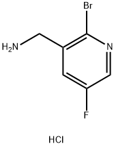 (2-broMo-5-fluoropyridin-3-yl)MethanaMine hydrochloride Struktur