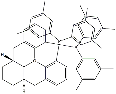 (+)-1,13-Bis[di(3,5-diMethylphenyl)phosphino]-(5aR,8aR,14aR)-5a,6,7,8,8a,9-hexahydro-5H-[1]benzopyrano[3,2-d]xanthene, 97%  (R,R,R)-(+)-Xyl-SKP Struktur