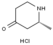 2-(R)-Methyl-4-piperidinone hydrochloride Struktur