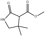 Methyl 4,4-DiMethyl-2-oxopyrrolidine-3-carboxylate Struktur