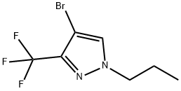 4-BroMo-1-propyl-3-(trifluoroMethyl)pyrazole Struktur