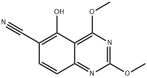 5-Hydroxy-2,4-diMethoxyquinazoline-6-carbonitrile Struktur