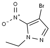 4-broMo-1-ethyl-5-nitro-1H-pyrazole Struktur