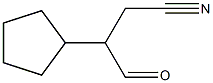 3-Cyclopentyl-4-oxobutanenitrile Struktur