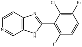 2-(3-BroMo-2-chloro-6-fluorophenyl)-3H-iMidazo[4,5-c]pyridine Struktur