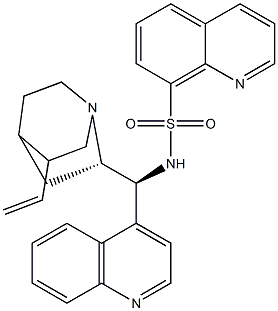 N-[(9S)-8Α-辛可寧-9-基]喹啉-8-磺胺 結(jié)構(gòu)式