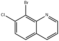 8-broMo-7-chloroquinoline Struktur