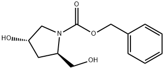 N-CBZ-trans-4-Hydroxy-D-prolinol Struktur