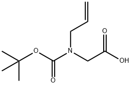 2-{[(tert-butoxy)carbonyl](prop-2-en-1- yl)aMino}acetic acid Struktur