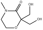 2,2-Bis(hydroxyMethyl)-4-MethylMorpholin-3-one Struktur