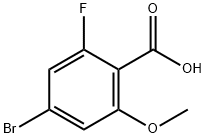 4-BroMo-2-fluoro-6-Methoxybenzoic acid Struktur