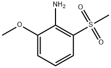 2-Methoxy-6-(Methylsulfonyl)aniline Struktur