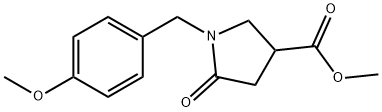 Methyl 1-(4-Methoxybenzyl)-5-oxopyrrolidine-3-carboxylate Struktur