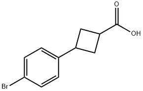 3-(4-BROMOPHENYL)CYCLOBUTANE-1-CARBOXYLIC ACID Struktur