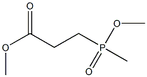 3-(MethoxyMethylphosphinyl)propanoic Acid Methyl Ester Structure