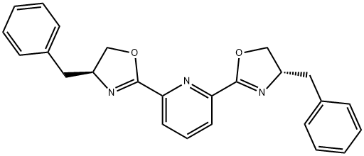 2,6-二[(4S)-4-芐基-2-噁唑啉基-2-基]吡啶, 151670-69-8, 結(jié)構(gòu)式