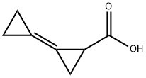 Cyclopropanecarboxylic acid, 2-cyclopropylidene- Struktur