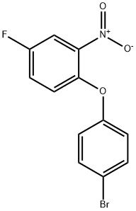 1-(4-bromophenoxy)-4-fluoro-2-nitrobenzene Struktur