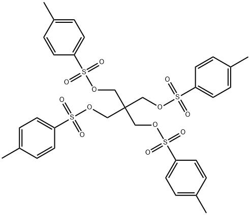 2,2-bis(tosyloxymethyl)propane-1,3-diyl bis(4-methylbenzenesulfonate) Struktur