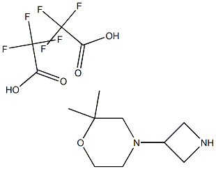 4-(Azetidin-3-yl)-2,2-diMethylMorpholine ditrifluoroacetate Struktur