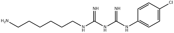 N-(6-AMinohexyl)-N'-(4-chlorophenyl)iMidodicarboniMidic DiaMide Struktur