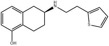 (6S)-5,6,7,8-Tetrahydro-6-[[2-(2-thienyl)ethyl]amino]-1-naphthalenol Struktur