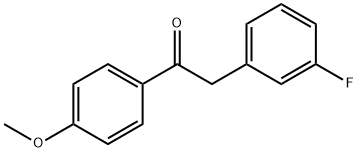 2-(3-Fluorophenyl)-1-(4-Methoxyphenyl)ethanone Struktur