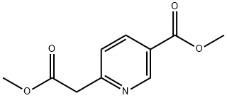 Methyl 6-(2-Methoxy-2-oxoethyl)nicotinate Struktur