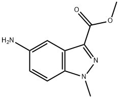 Methyl 5aMino1Methyl1Hindazole3carboxylate Struktur