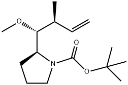 (2S,1'R,2'S)-N-(tert-butoxycarbonyl)-
2-(1'-Methoxy-2'-Methyl-3'-butenyl)-
pyrrolidine