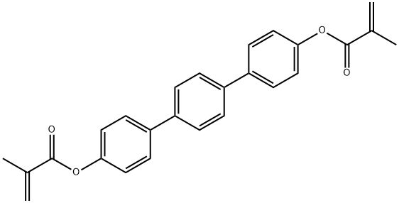 Methacrylic acid,[p-Terphenyl]-4,4-diyl ester Struktur