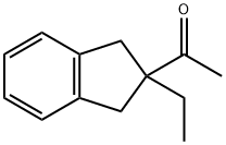 1-(2-Ethyl-2,3-dihydro-1H-inden-2-yl)ethanone Struktur