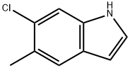 6-Chloro-5-Methyl 1H-indole Struktur