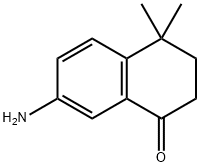 3,4-dihydro-4,4-diMethyl-7-aMino-naphthalen-1(2H)-one Struktur