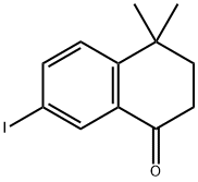 7-iodo-4,4-diMethyl-3,4-dihydro-2H-naphtalen-1-one Struktur