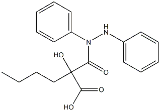 N-(2-Carboxy-2-hydroxycaproyl)hydrazobenzene Struktur