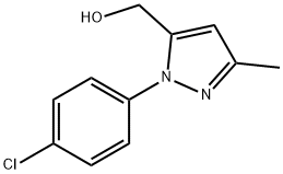 (1-(4-chlorophenyl)-3-Methyl-1H-pyrazol-5-yl)Methanol Struktur