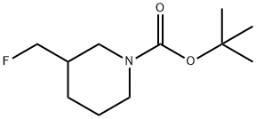 1-Piperidinecarboxylic acid, 3-(fluoroMethyl)-, 1,1-diMethylethyl ester Struktur