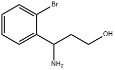 3-AMino-3-(2-broMophenyl)propan-1-ol Struktur